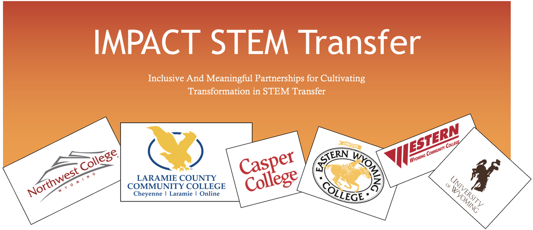 Title: IMPACT STEM Transfer: Inclusive And Meaningful Partnerships for Cultivating Transformation in STEM Transfer Members: Northwest College, Laramie County Community College, Casper College, Eastern Wyoming College, Western Wyoming Community College, University of Wyoming